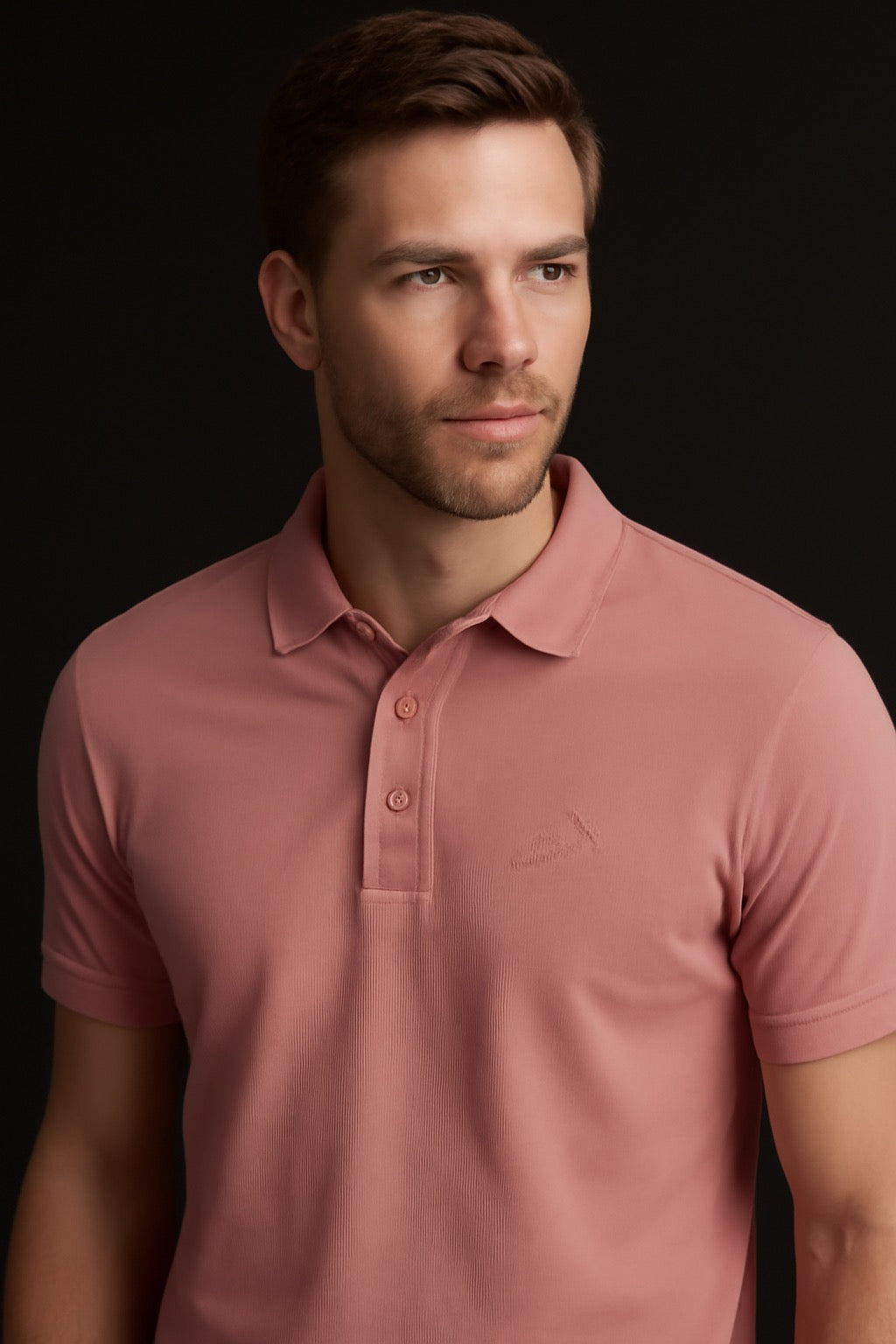 Premium Men’s Pink Polo T-Shirt | Soft Cotton Blend | Stylish Casual & Formal Wear
