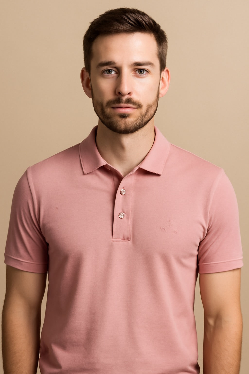 Premium Men’s Pink Polo T-Shirt | Soft Cotton Blend | Stylish Casual & Formal Wear