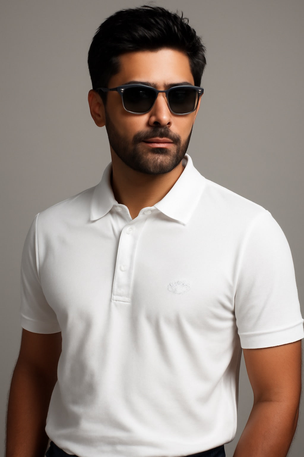 Classic White Polo T-Shirt for Men – Premium Cotton, Breathable & Stylish – Everyday Comfort