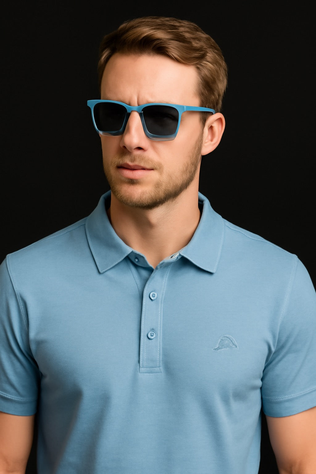 Sky Blue Premium Cotton Polo T-Shirt for Men – Classic, Breathable & Stylish Casual Wear