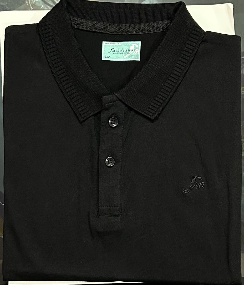 Premium Black Polo T-Shirt for Men – Stylish, Comfortable, Versatile | Classic Solid Polo for All Occasions