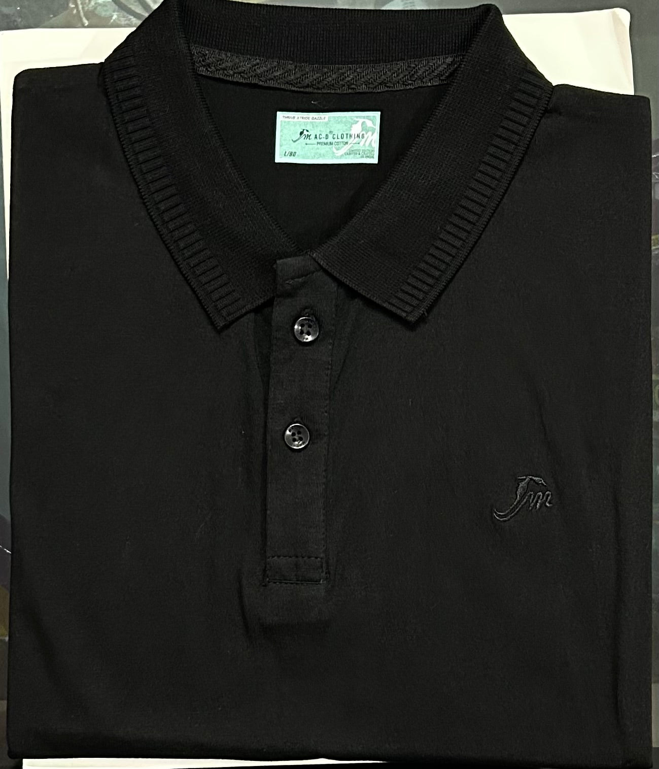 Premium Black Polo T-Shirt for Men – Stylish, Comfortable, Versatile | Classic Solid Polo for All Occasions