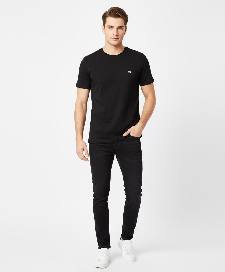 H&M Classic Black Crew Neck T-shirt - Premium Quality Casual Wear